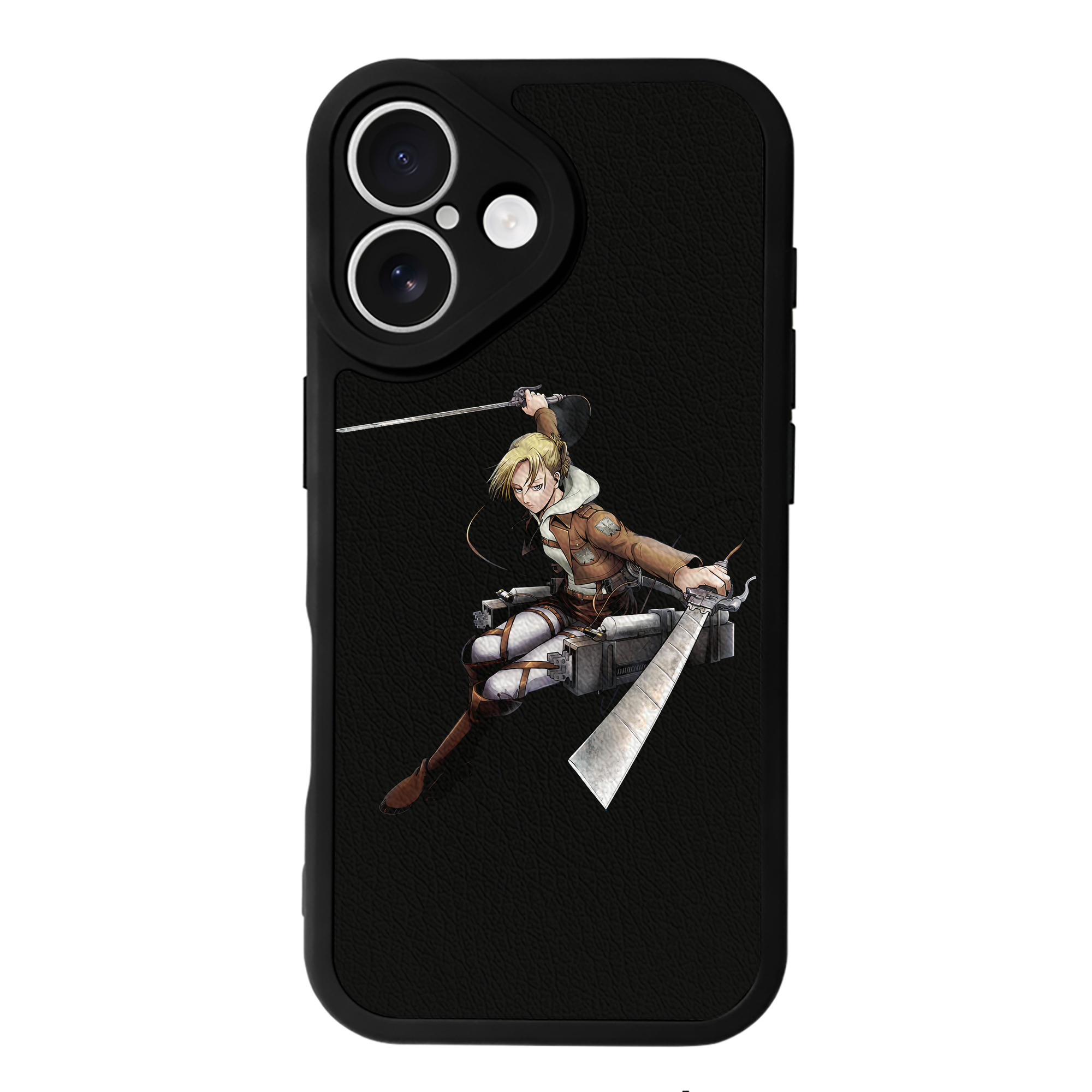 （画像用） 進撃の巨人 アニ・レオンハート Attack on Titan Annie Leonhart 【iPhone 16シリーズ対応】シリコンスマホケース（レザー調） 材質：シリコン